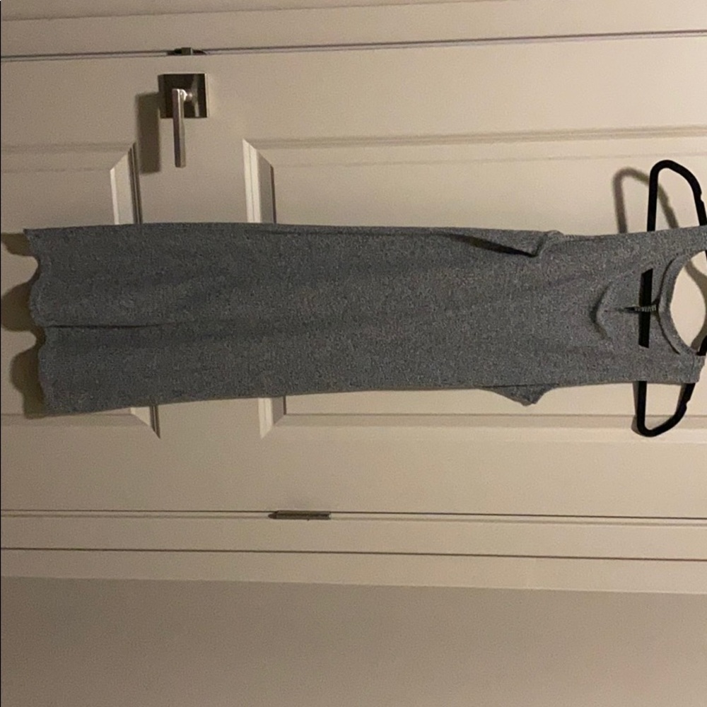 Long gray summer dress